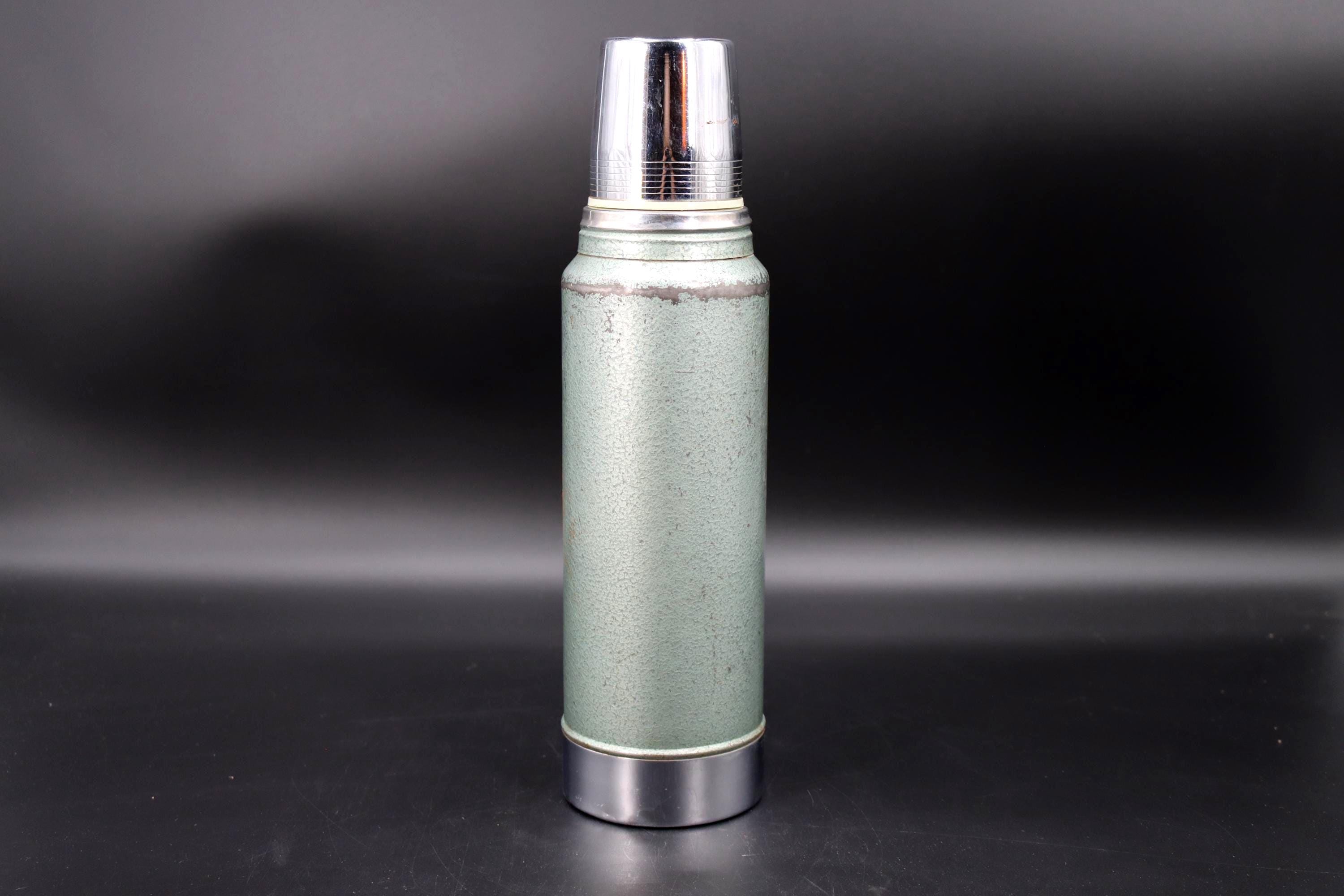 Vintage Stanley Aladdin Thermos: 1-Qt Metal Jug, 11 Stopper