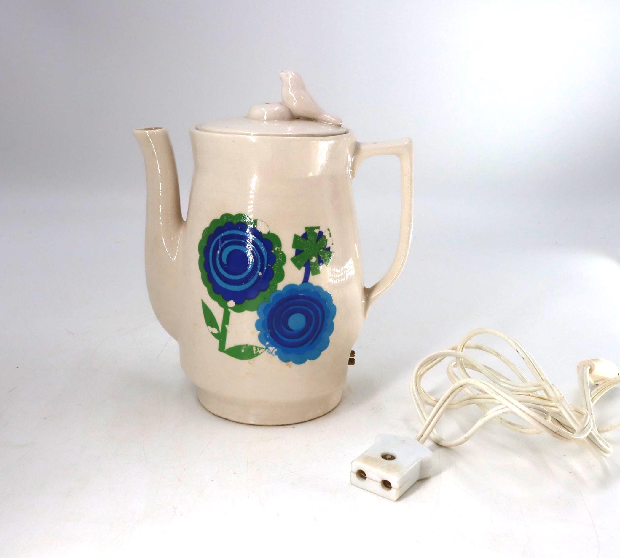 Vintage Ceramic Japan Electric Kettle - Etsy