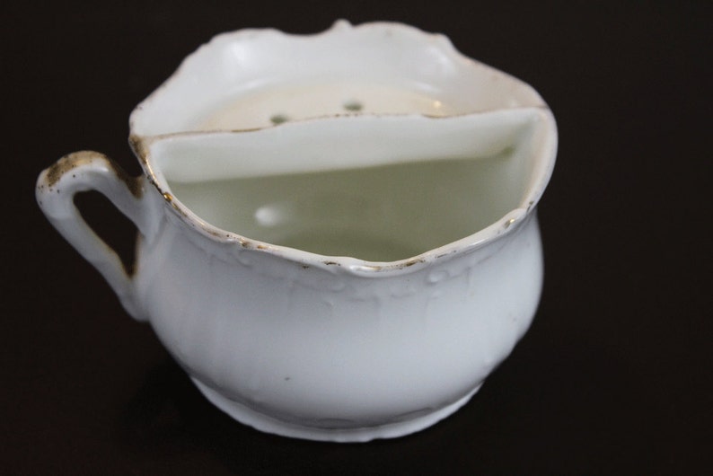 Vintage Tea Cup With Strainer Tea Bag Holder Etsy