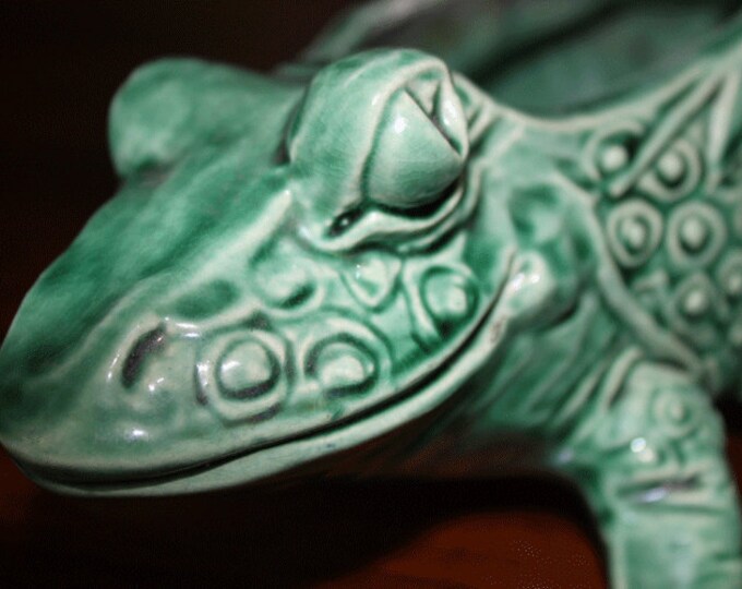 Vintage Mccoy Pottery Frog Planter Etsy