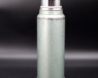 Vintage Stanley Aladdin Thermos: 1-Qt Metal Jug, No. 11 Stopper