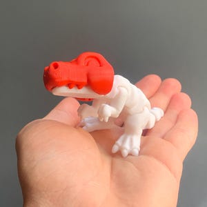 Articulated T-Rex Dinosaur Toy – Handmade Flexi Dino Figure – Jurassic Inspired 3D Print Gift