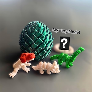 Mystery Dragon Egg Toy: 3D Printed Articulated Dinosaur Surprise