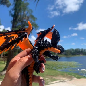 Mini Nergigante imprimé en 3D - Très détaillé - Figurine entièrement articulée