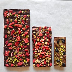 Handmade Chocolate Bar | Artisan Dark/Milk/White Chocolate with Nuts & Fruits