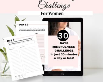 30-Tage Mindfulness Challenge: Geführte Anweisungen & Übungen (PDF-Download)