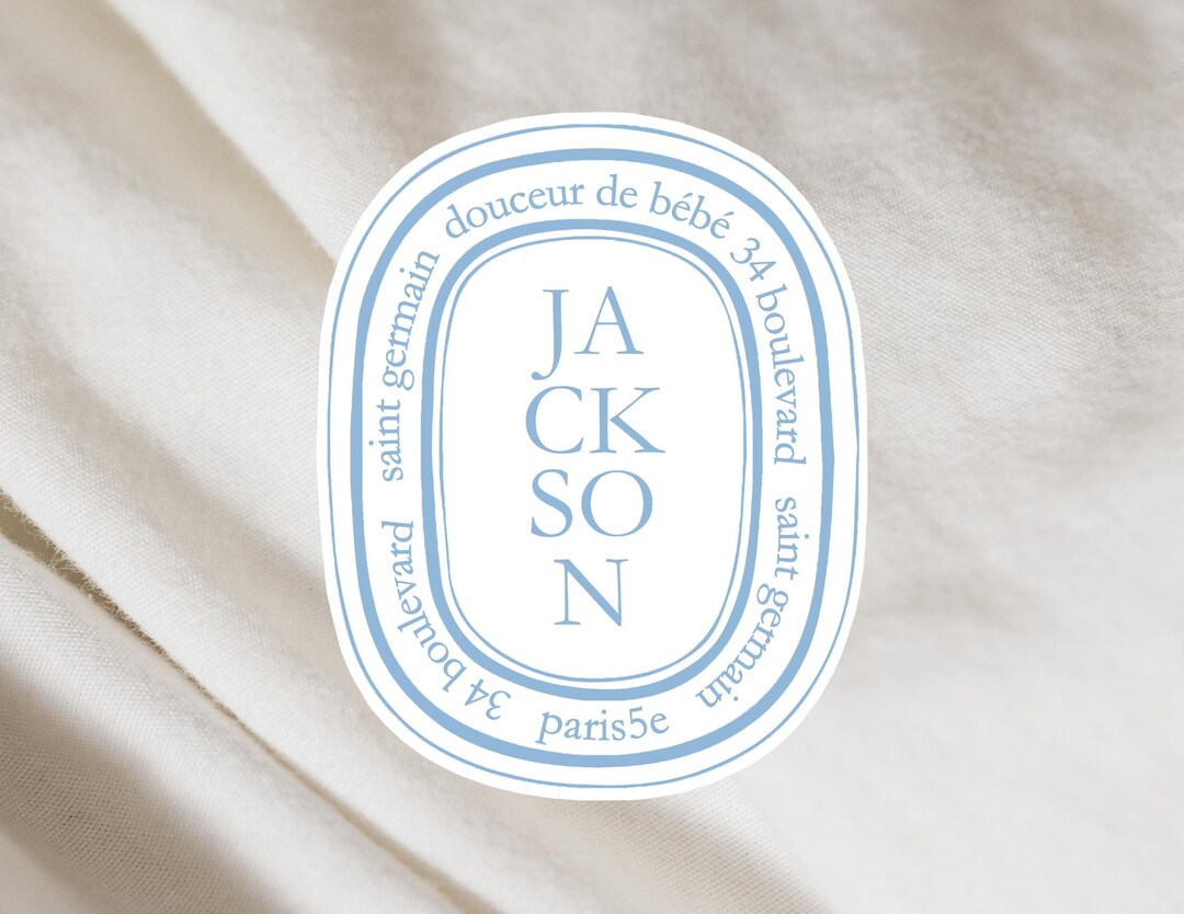 Diptyque-inspired Candle Label Stickers – Baby Shower Favors, Girl or ...