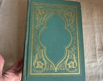 Vintage 1929 Anton Chekhov Book: Malachite Green Cover – Ornate Gold Design