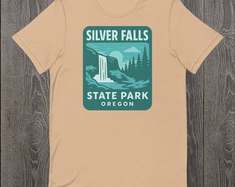 Silver Falls Oregon Shirt | Trail of Ten Falls Tee | Oregon Hiking Gift for Nature Lovers