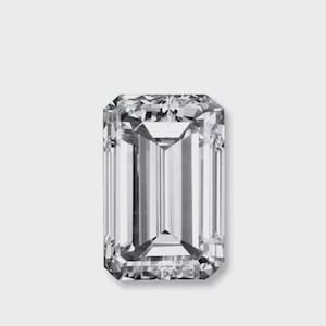 Loose Moissanite Diamond Emerald Cut VVS1 D GRA Certified
