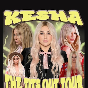 kesha T Shirt Design PNG Instant Download 300 dpi png
