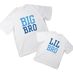 Big Bro & Lil Bro Matching T-Shirt Designs - PNG Digital Files