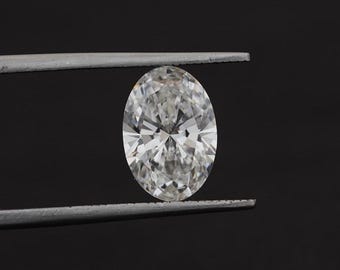 Oval Cut Lab Grown Diamond, 0.25 To 5.00 CT IGI Certified Diamond For Engagement Ring, Lab Created Diamond For Jewelry Making, CVD Diamond