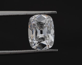Old Mine Cushion Cut Lab Grown Diamond, EF-VS Clarity Old Cut Diamond, Handmade Solitaire Loose Diamond, Vintage Style Old Cut Jewelry