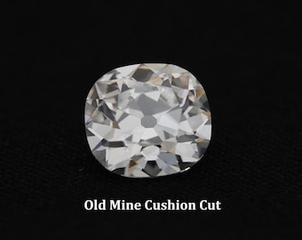 Old Mine Cushion Cut Lab Grown Diamond, EF-VS Clarity Old Cut Diamond, Vintage Style old Cut Jewelry, Lab Created Solitaire Loose Diamond