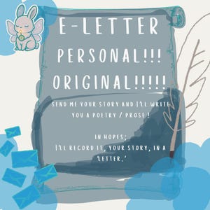 Carta en prosa digital personalizada / Carta en prosa personalizada / Carta de poesía digital personalizada / Prosa y poesía personalizadas / E-lettering digital