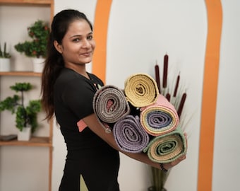 Yoga Mats Non-Slip Eco-Friendly Workout , Fitness Mat for Home, Gym, Pilates, Meditation, Durable & Lightweight