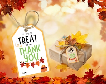 Thanksgiving Gift Tags, Fall thank you treat tags,Fall Party Favor Tags, Thanksgiving teacher staff employee thank you for all you do tag