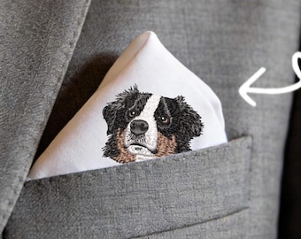 Custom Groom's Pocket Square Embroider Your Own Pet Personalized Wedding Gift 26032502