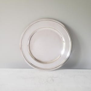 Silver on Copper Platter - Etsy