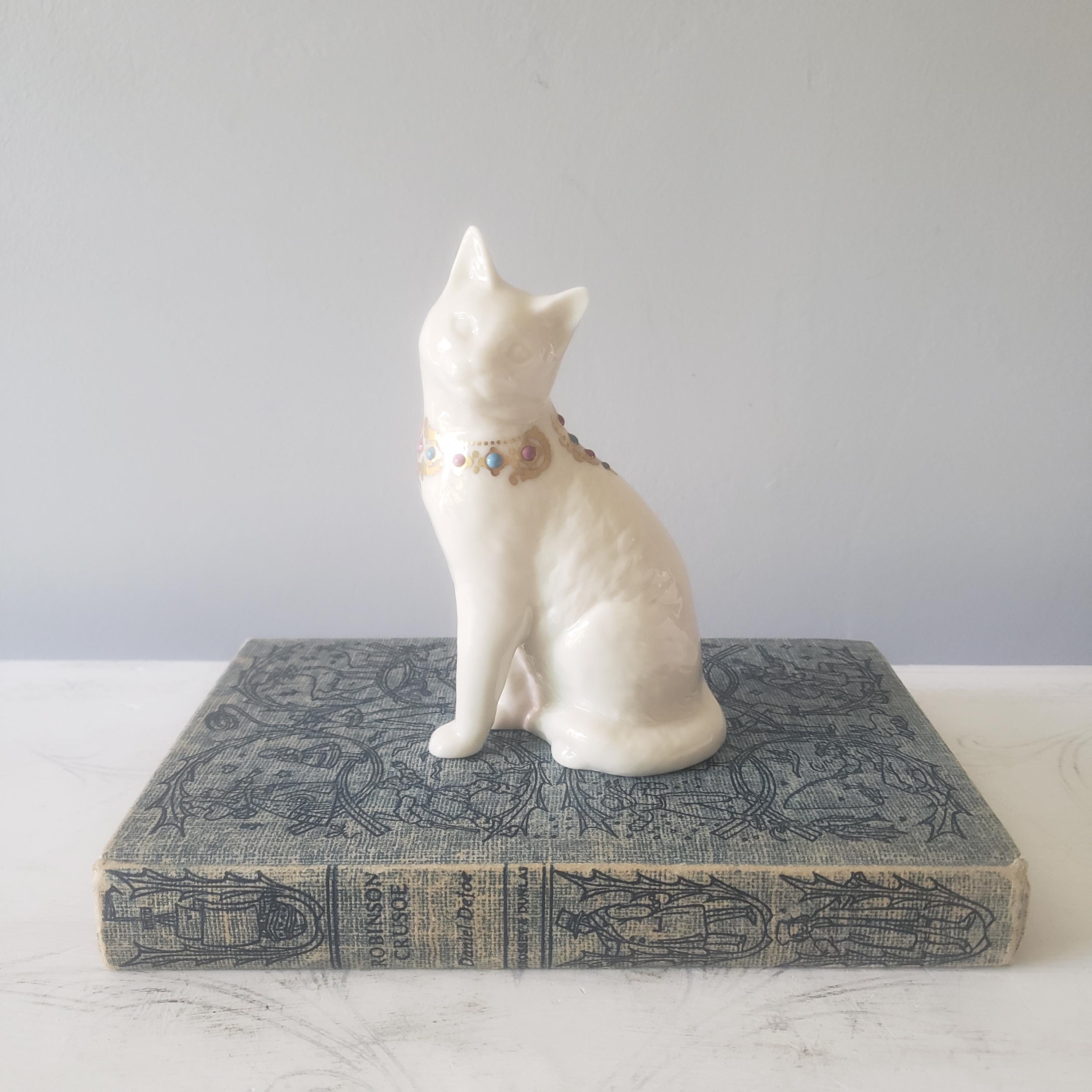 Lenox Cat Figurine - Etsy