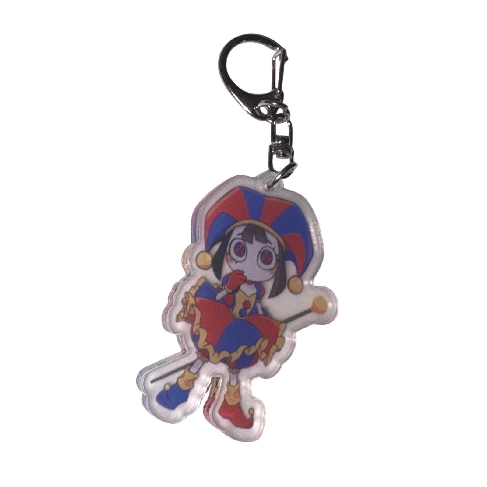 Jester Key Chain Pomni Acrylic Keychain, the Digital Circus Jester Bag Charm - Etsy