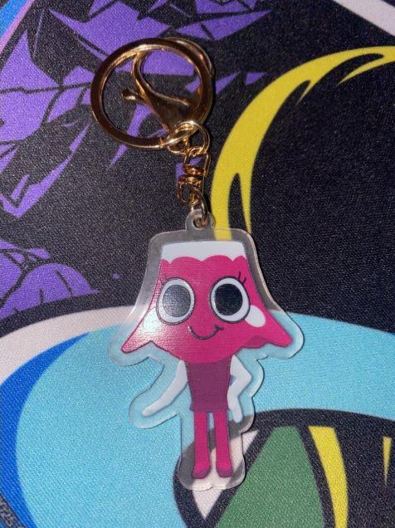 Dandy's World Keychain, Acrylic, Backpack Charm, Bag Charm, Cute ...
