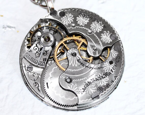 Steampunk Necklace Jewelry MAGNIFICENT 121 Yrs Old Flower - Etsy