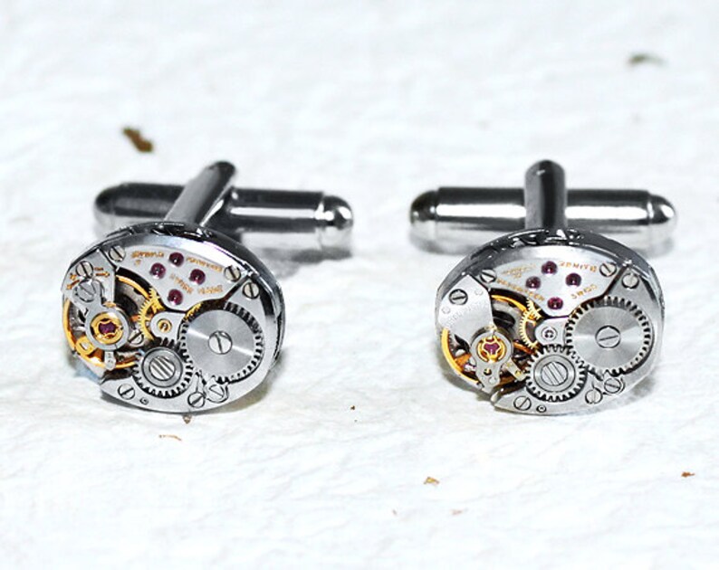 ZENITH Men Steampunk Cufflinks HIGH END Prestige Swiss Etsy UK