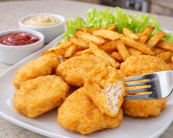 Przepis na nuggetsy z kurczaka w stylu restauracyjnym | Chrupiąca panierka (PDF)