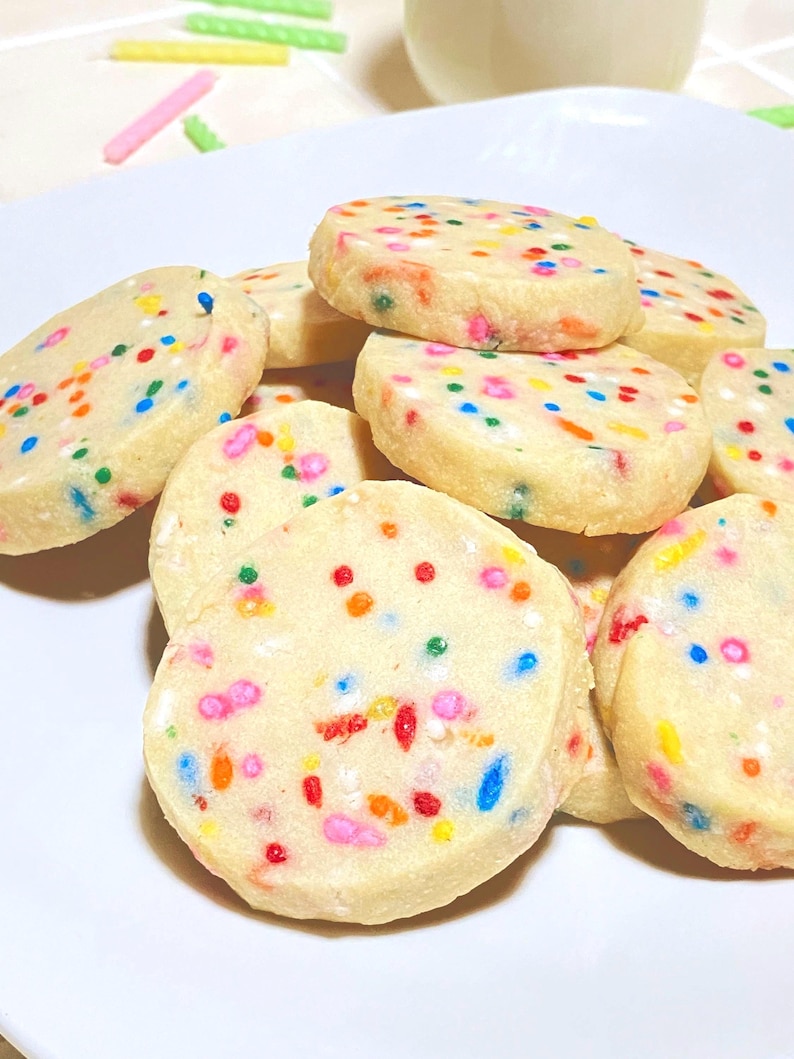 Colored Shortbread Cookies Handcrafted Buttery Shortbread Birthday Cookies - Personalized – Gift ...
