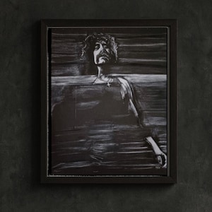 Davey Havok Portrait Print: AFI, Punk Art, Dark Pencil Drawing (Unframed)