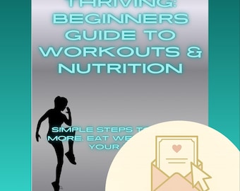 Fitness & Ernährung, Workout-Routine und Planer, Tipps für gesunde Ernährung, Abnehmen Printable Wellness eBook, Instant Download PDF