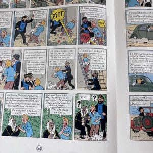 Tintin Au Pays De L'or Noir Herge Casterman 1971 French Language Comic Book VtG image 9