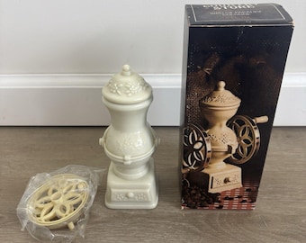 Vintage Avon Country Store Coffee Mill Decanter Bottle Empty Bird Paradise W Box