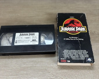Vintage Jurassic Park VHS-tape 1994 film dinosaurussen Spielberg GETEST
