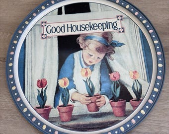 Good Housekeeping blikken dienblad 1993 Darlington Farms herdruk 1928 omslag