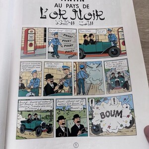 Tintin Au Pays De L'or Noir Herge Casterman 1971 French Language Comic Book VtG image 7