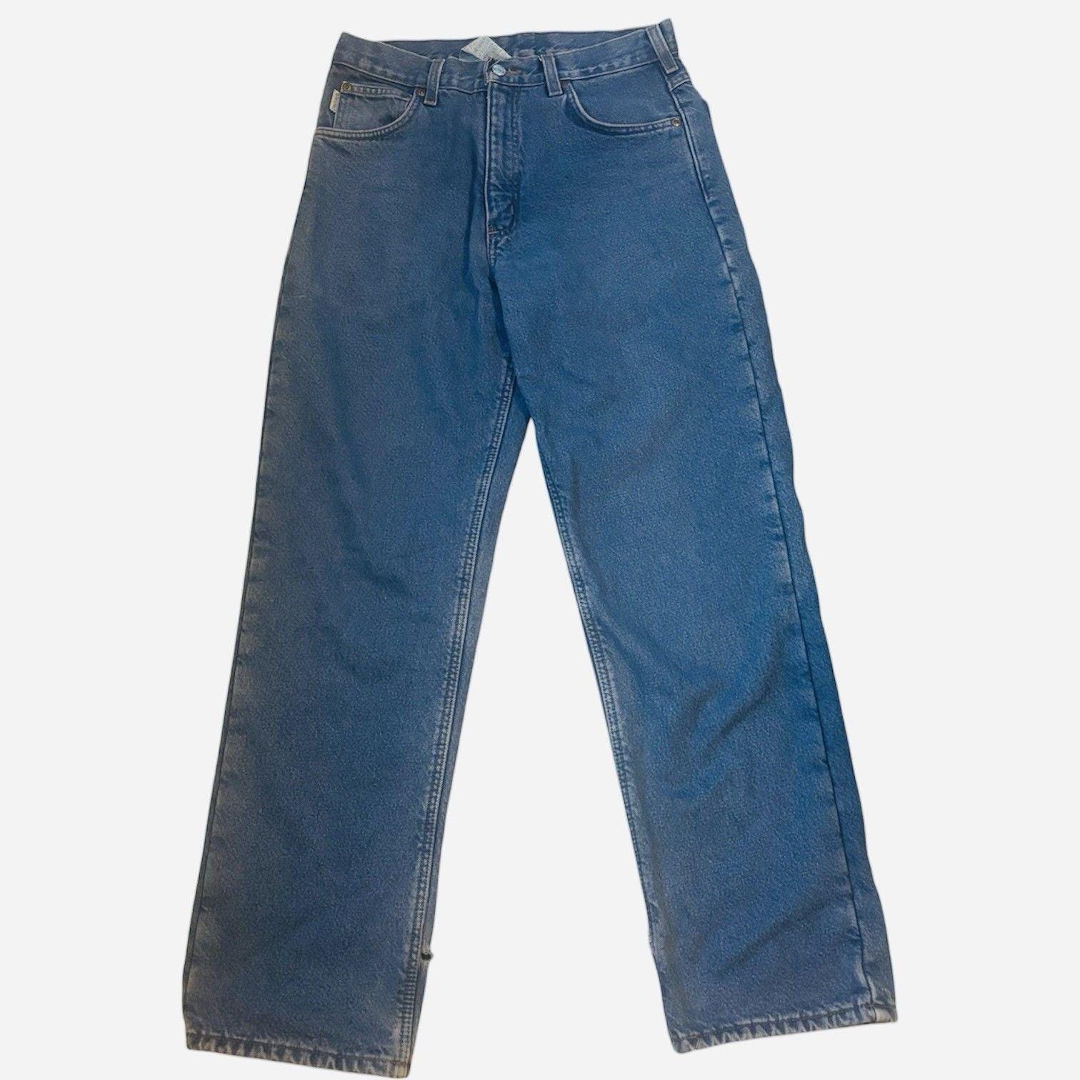heipeiwa Winterjeans voor dames, dikke skinny broek, fleece gevoerd, smal, stretch, warme jeggings, Blauw 017, L