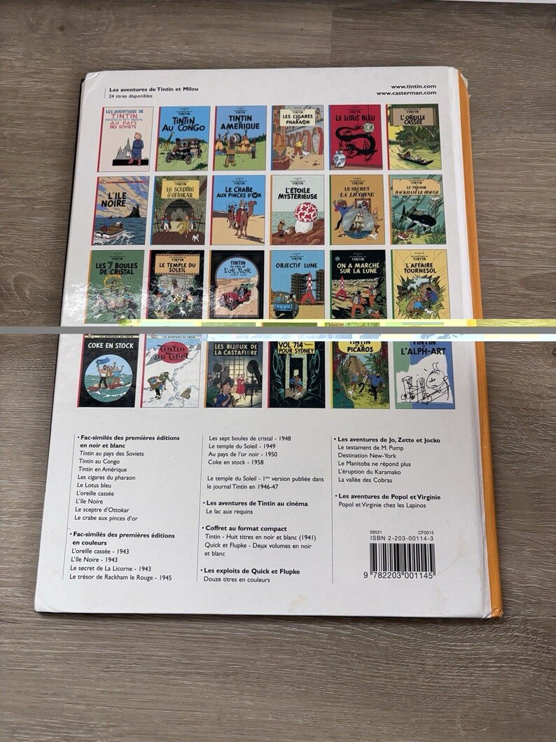 Tintin Au Pays De L'or Noir Herge Casterman 1971 French Language Comic Book VtG image 12