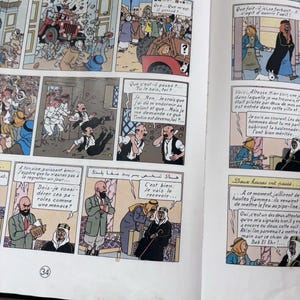 Tintin Au Pays De L'or Noir Herge Casterman 1971 French Language Comic Book VtG image 10