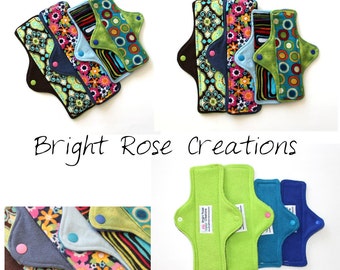 Mama Cloth Pad PDF Pattern, Sewing Pattern, Do It Yourself, DIY, Regular, Heavy, and Post Partum Styles Included, by Bright Rose Creations