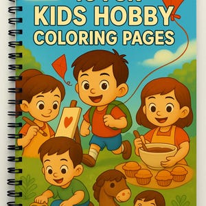 40 Kids Hobby Coloring Pages | Printable Activity Book for Toddlers