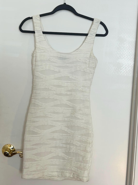 PASTEL WAVE KNIT MINI DRESS main image 1