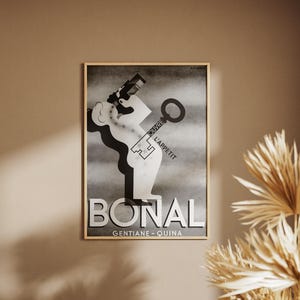 Vintage Drink Poster 1935 | Retro Alcohol Advertising | Printable Bar & Bistro Wall Art for Home Decor