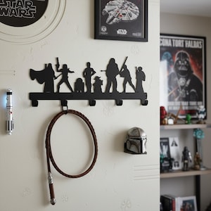 Movie Characters Wall Hanger, Metal Home Decor, Star Wars Metal Wall Hooks, Metal Key Holder, Functional Wall Decor, Star Wars Fan Hook