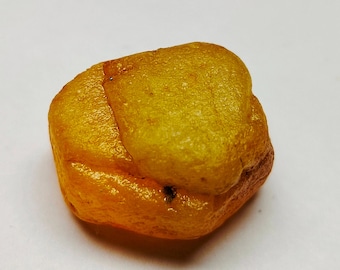 Zafiro amarillo natural en bruto, gema de Lanka, sin tratar