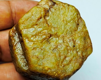 Zafiro amarillo natural en bruto, gema suelta de Lanka