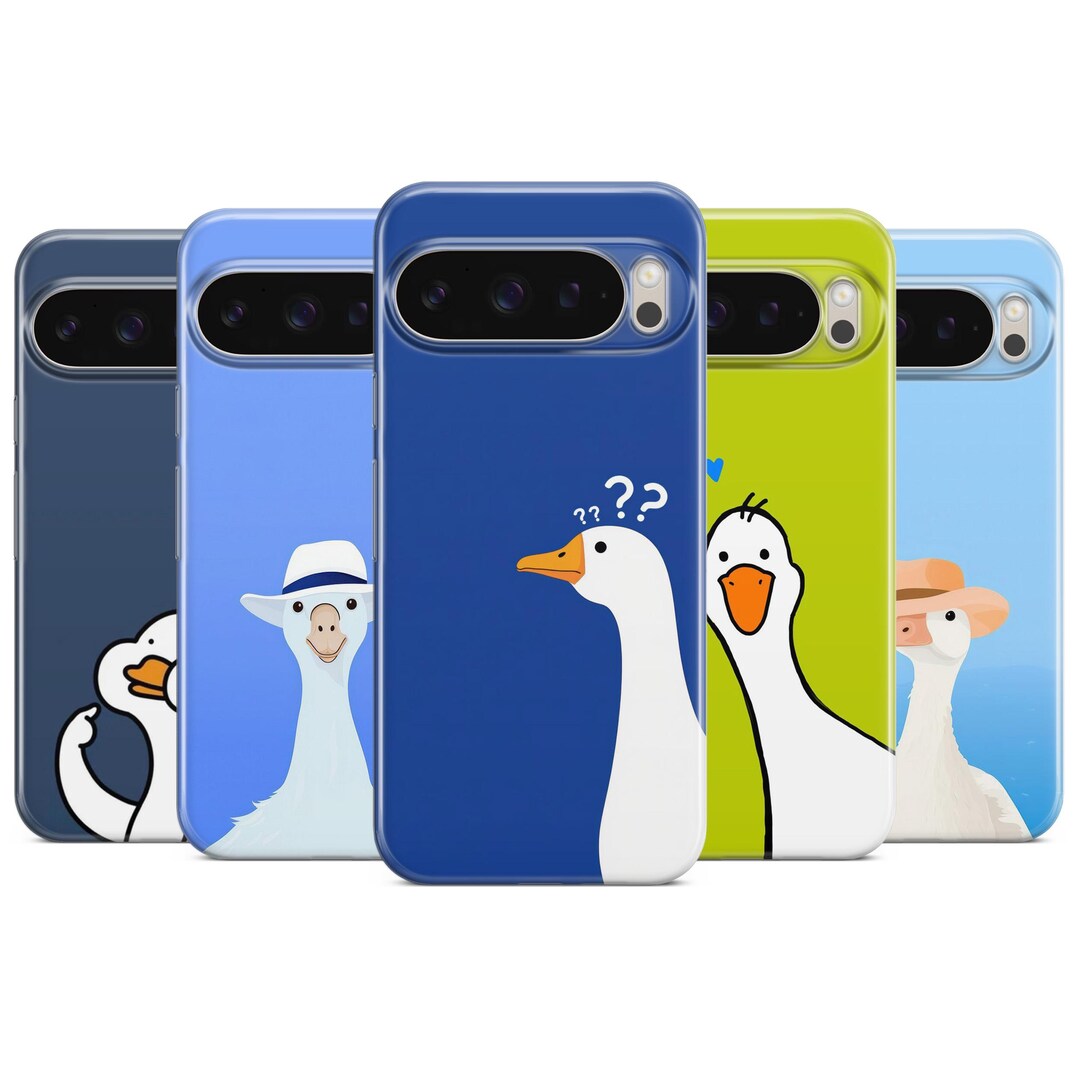 Funny Silly Goose Phone Case for Pixel 10a 9 8, iPhone 14 Pro Max 13 15 ...