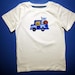 Debbie Buchanan reviewed Baby one piece or  toddler tshirt - Embroidery and appliqued Kentucky basketball team truck